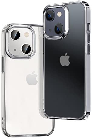 ONES Funda iPhone 13 Mate Translúcida Dura · Militar Protectora Antigolpes Airbag Hard PC+Suave Silicona『Antihuellas』·[Protección Pantalla＆Lente][Antideslizante]·Carcasa Frosted Delgado Lujo