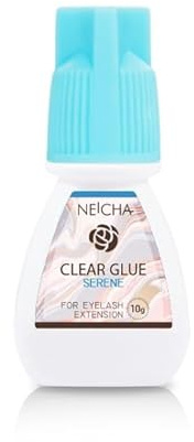 SERENE CLEAR Glue for Eyelash Extensions | Transparent Adhesive for Volume & Classic Lashes | Professional Clear Lash Bond | Super Fast Drying, Waterproof, Long Lasting Hold | 5 Weeks Retention (3g)