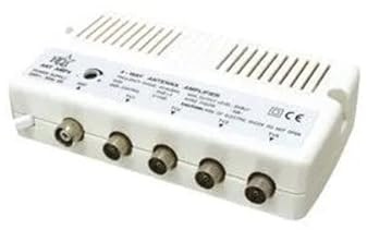 Amplificateur D'Antenne UHF/VHF 1 Entrée 4 Sorties ANT AMP4 - Gain 20 dB, 40-862 MHz