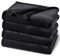 PHF Kuscheldecke Flauschig Fleecedecke 230x270cm - Oeko-Tex Weich Warm Wohndecke, Decke Blanket für Couch Sofa Bett, Tagesdecken & Kuscheldecken, Sofa überwurfdecke, Schwarz