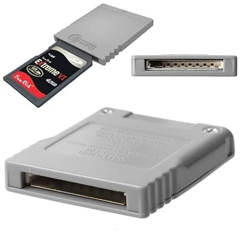 VANJUNN SD Flash Memory Card Adapter Converter Card Reader for Nintendo Wii NGC Gamecube Game Console Accessories