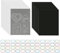 10 Stück stabile, transparente Kunststoff-Umschlagtaschen, 10 Stück, Gummi, weiche Magnetbögen, 48 Etiketten-Aufkleber für Stanzformen Stanzschablonen ideal für Stempel, Bastelprojekte