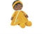 KALOO - Tendresse - Meine Erste Stoffpuppe Naomie - 25 cm Große Puppe - Gelbes Kleid - Geschenkbox und Personalisierbares Band - Ab Geburt, K200008