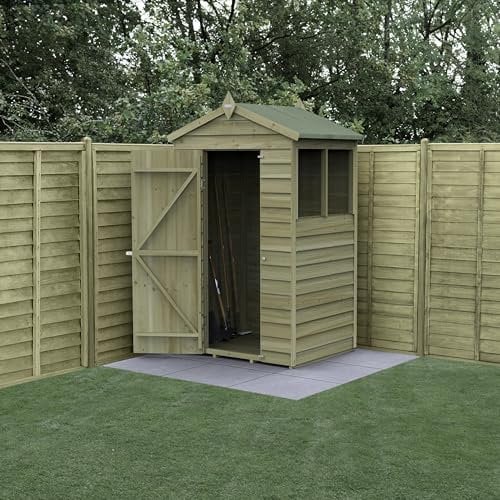 Forest Garden 4LIFE Apex Shed 4x3 - Single Door - 2 Windows