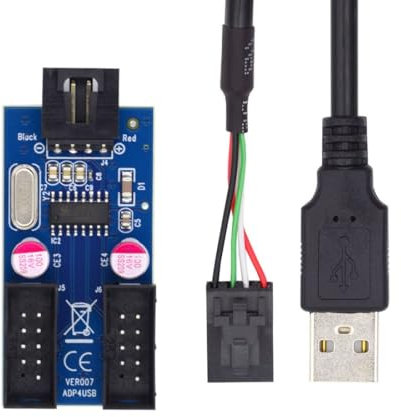 chenyang USB 2.0 pannello frontale connettore 1 a 2 9 pin/10 pin HUB scheda madre adattatore di estensione cavo splitter