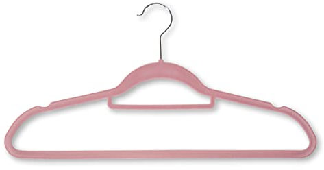 Kesper | Kleiderbügel 6er Pack, Material: Kunststoff (ABS), Maße: 45,5 cm breit, Farbe: Rosa | 16642