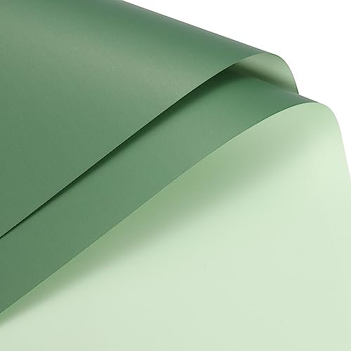 sourcing map 20 Blatt Blumenstrauß Geschenkpapier 58 cm x 58 cm Wasserdicht Wrapping Paper, Blumen Papier für Geschenkverpackungen, Blumen, Kunst und Handwerk, Grau Grün+Türkis