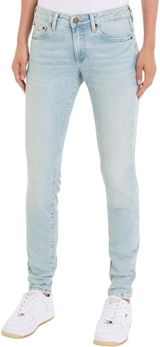 Tommy Jeans Damen Jeans Skinny Fit, Blau (Denim Light), 31W/30L