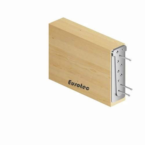 Eurotec Magnus XS-M Holzverbinder, Einhängeverbinder, Passverbinder, Knotenverbinder, Balkenverbinder (Magnus S, 50 x 60 x 13mm)