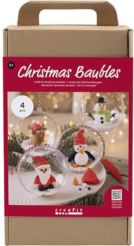 Creativ Bastelset Weihnachtskugeln - Modellierung - 1 Packung