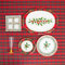 Horeca Collection MAXI PRODUCTS - Kit 6 Personas - Decoración Navidad Acebo - Pack 53 uds - Temática Navideña - Vajillas Completas Navidad - DISEÑO ÚNICO