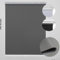 KALYSIE Cordless Roller Shades 100% Blackout Blinds for Windows and Doors, Pull Down Room Darkening Window Shades, Easy to Install for Home and Office, Grey, Fixed 75 Inches High, 29 Inches Width