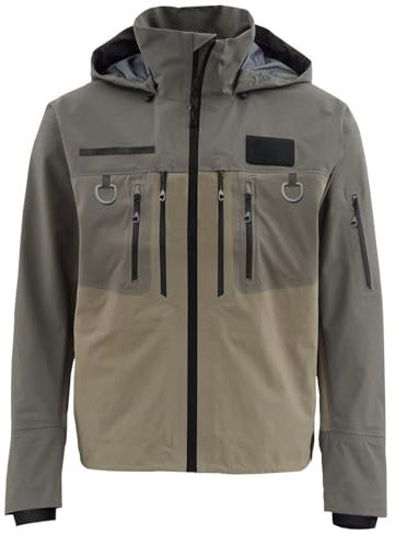 Drryfsh Giacca impermeabile da guado 2024 giacca antipioggia traspirante per pesca a mosca, vela, caccia, escursionismo, camiping, Verde, Medium