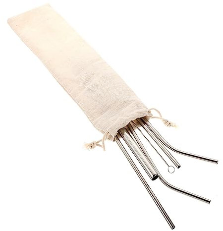 Cabilock 2 Ensembles De Pailles En Acier Inoxydable Pailles À Boire Mélangeur De Tasse Pailles Pliables Pailles De Lait Créatives Pailles Géantes Paille Portable Pailles Larges Gobelet En