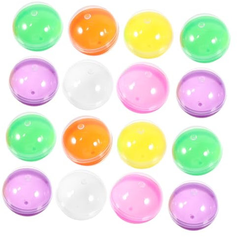 CIYODO 50 Stück Befüllbare Runde Kunststoffbälle Farbige Bälle Zum Befüllen Bunte Bälle Für Aufbewahrungsboxen Und Geschenkverpackungen