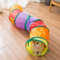 Katzentunnel für Indoor-Katzen, Interaktives Peek-a-Boo Cat Chute Cat Tube Spielzeug, Camouflage S-Tunnel