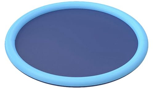 Arroseur pour chien, piscine extérieure pour chien,Tapis anti-éclaboussures pour chiens | Tapis de piscine bleu mignon, jouets d'extérieur d'arrière-cour, jouets d'eau d'arrosage antidérapants de 0.58