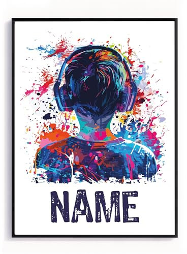 Gaming Prints Personalised Gaming Wall Art, Gaming Decor, Gamer Art, Teen Room Prints, Boys Bedroom Decor, Gamer Print, Video Games Room (A4 Print Only)