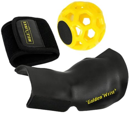 GYZGirlover Golf Swing Trainer Ball, Golf Training Golf Swing Trainer Aid Golf Smart Ball, Golf Training Aids,Wrist Trainer For Golfer Beginner With Corrective Wristband And Ball
