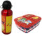 Theonoi Brotdose Set Kinder Lunchbox Sandwichbox mit Unterteilung/Fächern und Trinkflasche Wasserflasche (Pokemon R)