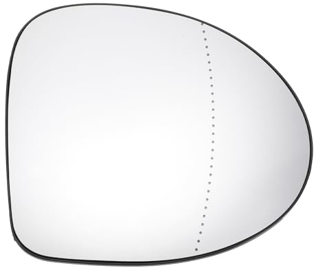 A ABSOPRO Spiegelglas Rechts Mit Heizung Für Renault Twingo 07-09 1 Stück | Für Renault Thalia 00-14, Für Renault Wind 10-20, Diagonale 15.3cm, Spiegelverstellung Elektrisch, PIN 2 PINs