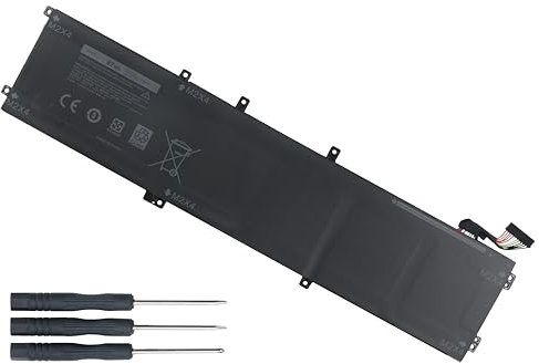 SHOU.Z.B 6GTPY Upgraded 87Wh Laptop Battery for Dell XPS 15 9560/9570/7590 & Precision 5510/5520/5530 | 8000mAh 6-Cell Lithium-ion Replacement (100% Compatible, High Capacity)