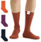 von Jungfeld - 1 Paar Herren Socken aus Bio-Baumwolle - Strumpf Herrensocken in Gr. 35-38 Brick Red