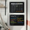 COSHEHKG Monthly Planner Blackboard,2Pcs Magnetic Writing Board Calendar for Fridge,Dry Erase 40x30cm for Notice Board Planning Boards