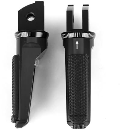 LCXZKIVS Repose-Pieds Avant pour Yam&aha MT-07 MT-09 Tracer XJ6 Diversion FZ6 FJR1300A/AS XSR700 XSR900 Cb1100, Repose-Pieds Avant, Accessoires Pédales(Noir)