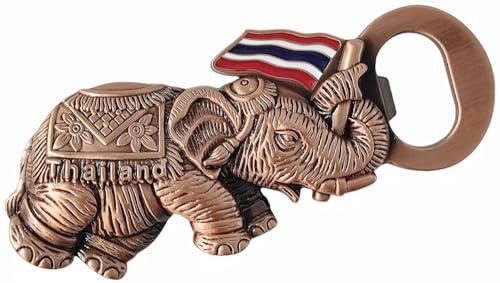 Bottle Opener Elephant Thailand Tourist Souvenir 3D Refrigerator Magnet Fridge Decoration Magnet
