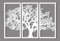 3D Wanddeko, Wandbild aus Holz, grosse, moderne Wanddekoration, Baum des Lebens, personalisiertes Holzbild, Home Decor, Holzdeko, Wandkunst, fur Zuhause, Wohnzimmer (weiss)