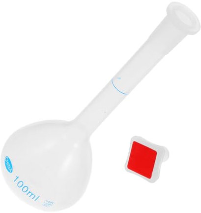 Hohopeti Plastic Volumetric Flask Laboratory Measuring Flask for Chemistry Empty Reagent Bottle Sample Bottles