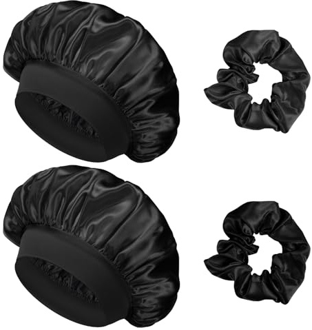 flintronic Satin Haarhaube, Satin Seiden Schlafmütze | Nacht Schlafhaube, Schlafhaube Haare Schützen, Satinhaube Zum Schlafen, Für Damen Und Mädchen