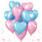 Herz Folienballons Blau Rosa, 18 Zoll Gender Reveal Herz Ballons, 10 Stück Hellblau und Hellrosa Helium Luftballons, Gender Revea Party Dekorations für Kinder Geburtstage Baby Shower Valentinstag