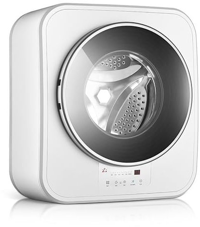 Mini lavatrice da parete con asciugatrice ad aria calda, completamente automatica, per biancheria intima e calzini, per bollire ad alta temperatura e lavaggio rapido con funzione di asciugatura ad