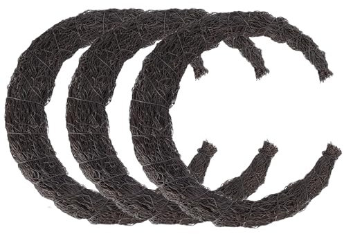 Temfmy Moon Wreath - 14 Inch Crescent Moon Natural Grapevine Wreaths Base - 3 Pack
