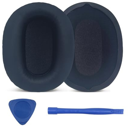 UOWGA Replacement Earpads for Sony WH-CH700N CH710 MDR-ZX770BN ZX780DC Over-Ear Headphones, Noise Isolation Foam Durable Leather (Blue)