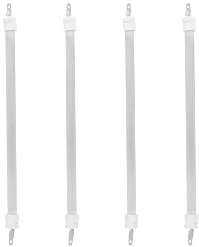 HOLIDYOYO 4 pcs Electric Tubular Heating Element Replacement 13.58 in Quartz Infrared Heater Tube 300-400 W Heating Tube for Indoor Home Use Fast Warm-up Easy Install