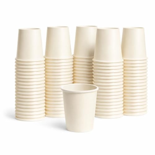 Envases y más y Más Vaso De Cartón 7oz 200 Ml Pack 1000 Unidades | Vasos Desechables Resistentes, Para Café Bebidas Calientes, Oficina Hostelería Eventos Catering, Uso Profesional, Take Away