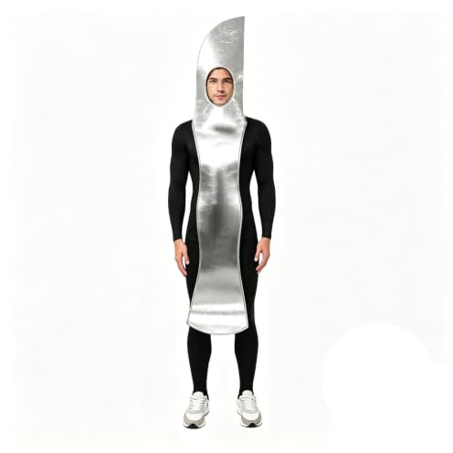 ZDSUHYIW Cutlery Costume Funny Knife Halloween Costumes for Adults, Partner Outfits Comfortable Elegant Leisure Festive Accessories for Role Play, Group, Cosplay Events, Western Fantasy
