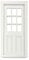 MyTinyWorld Dolls House Miniature White Painted 9 Panel Glazed Wood Door