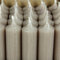 Bütic GmbH Stabkerzen durchgefärbt 180mm x Ø 22mm - Kerzen hochgereinigt, Brenndauer 8h, geruchsneutral, rußarm mit rückstandsfreiem Abbrand, Farbe:Taupe, Set mit:8 Stück