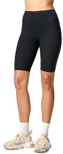 Merry Style Kurze Leggings Damen Radlerhose Shorts Viskose MS10-145 | Kurze Länge, elastischer Bund, atmungsaktiv, weich, 94 % Viskose, 6 % Elasthan, für Alltag, Freizeit und warme Tage