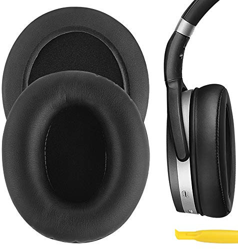 Geekria Almohadillas de Repuesto para Auriculares HD415, HD435, HD465, HD485, ATH-PR05, ATH-T22, ATH-T44, ATH-T3, Almohadillas para los oídos, Tapones para los oídos, Almohadilla de reparación-Negro