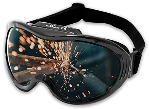 KwikSafety - Charlotte, NC - Black Welding Goggles ANSI Industrial [ANTI-FOG, ANTI-SCRATCH, Snug FIT] Shade 5, Ventilation Infrared Welding Torch Brazing Flame Cutting Gas Oxy-Acetylene/Black