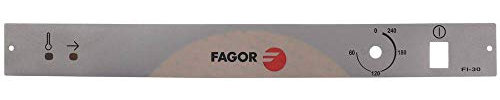 Fagor - Lámina frontal para lavavajillas FI-30, FI-30AR+DD, FI-30-UK, FI-30AR, 62,5 mm de ancho, gris, longitud 585 mm, FI30