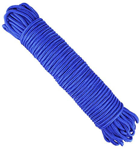 G2PLUS 6mm Paracord Seil, Blau Nylonseil, 30M Multifunktional Outdoor Seil, Kletterndes Zugbinde Seil, Wäsche Seil für Kampierenden Garten im Freien