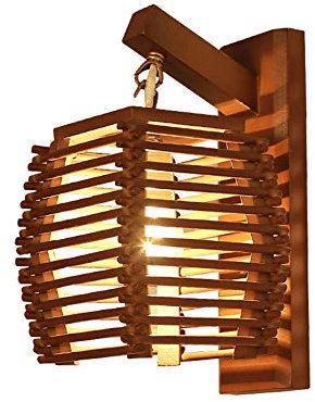 Flurlampe wand decke vintage wandbeleuchtung aussen flur wandlampe Creative vintage bambus wandleuchte E27 bambus wandleuchte außenleuchte flur hotel restaurant kaffeezimmer licht,Original wood