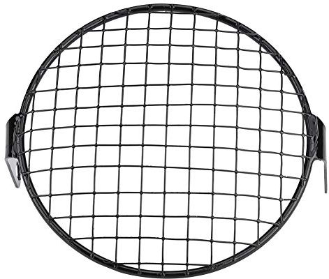 Coperchio griglia faro, Universal 6.5in Montaggio laterale per moto Faro rotondo Coperchio griglia Protezione maschera per Cruiser Chopper Cafe Racer(Grid cover)