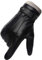 Winter Handschuhe Herren Leder Warm Dick Vlies Winddicht Kälteschutz Thermal Fäustlinge Anti-Rutsch Berührungssensitiver Bildschirm für Outdoor Fahren Camping PU Leder (10 1/2)